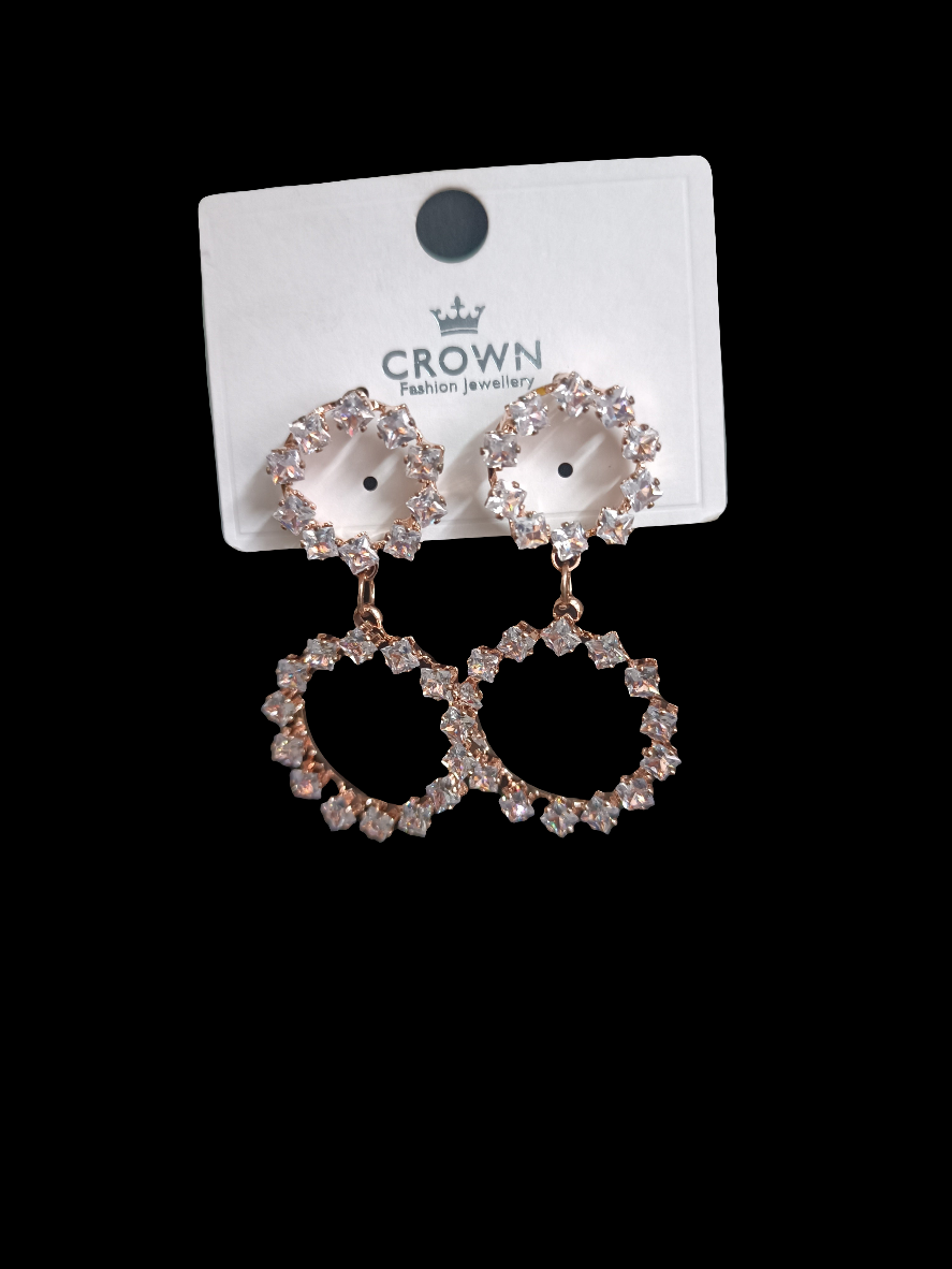 Rose gold earrings