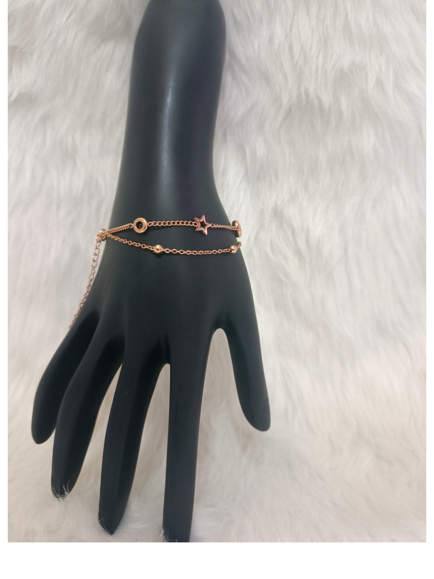 Rose Gold Double Layer Bracelet
