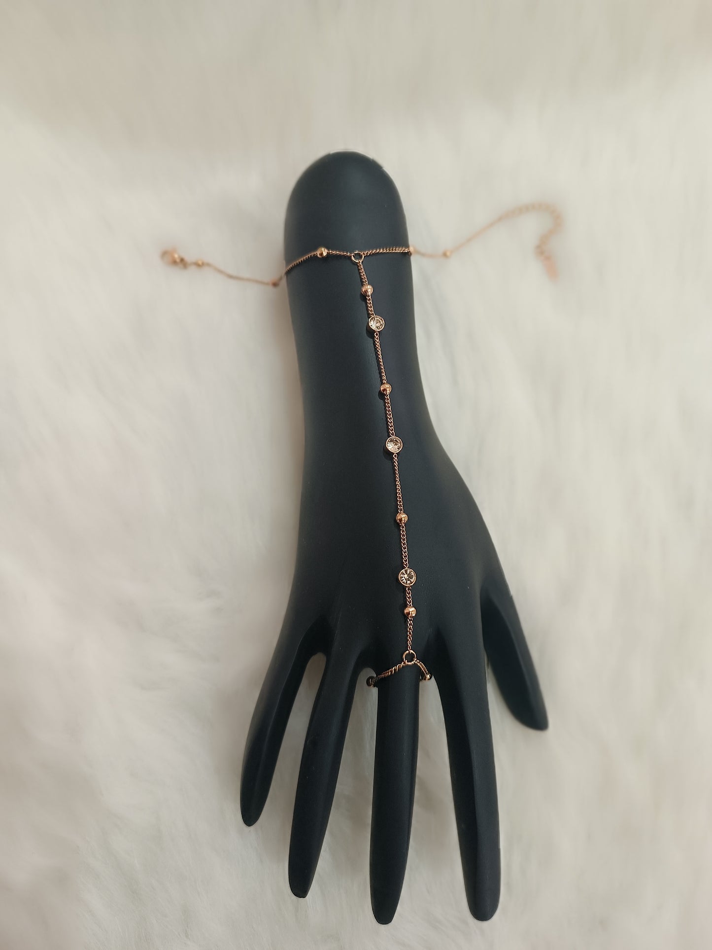 Rose Gold Hand Chain Bracelet Jewellery