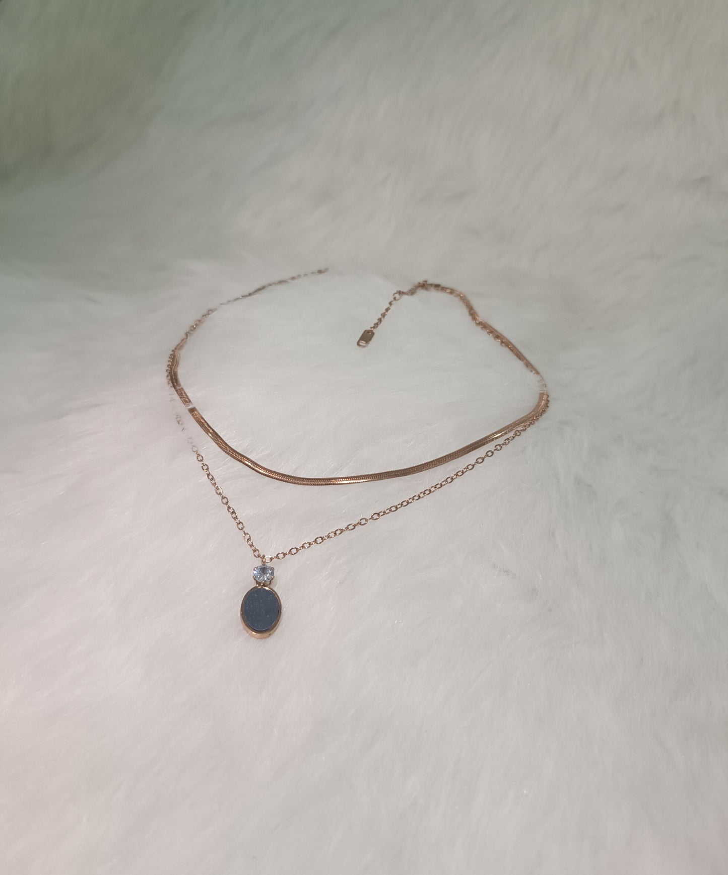 Double Layer Pendant Necklace
