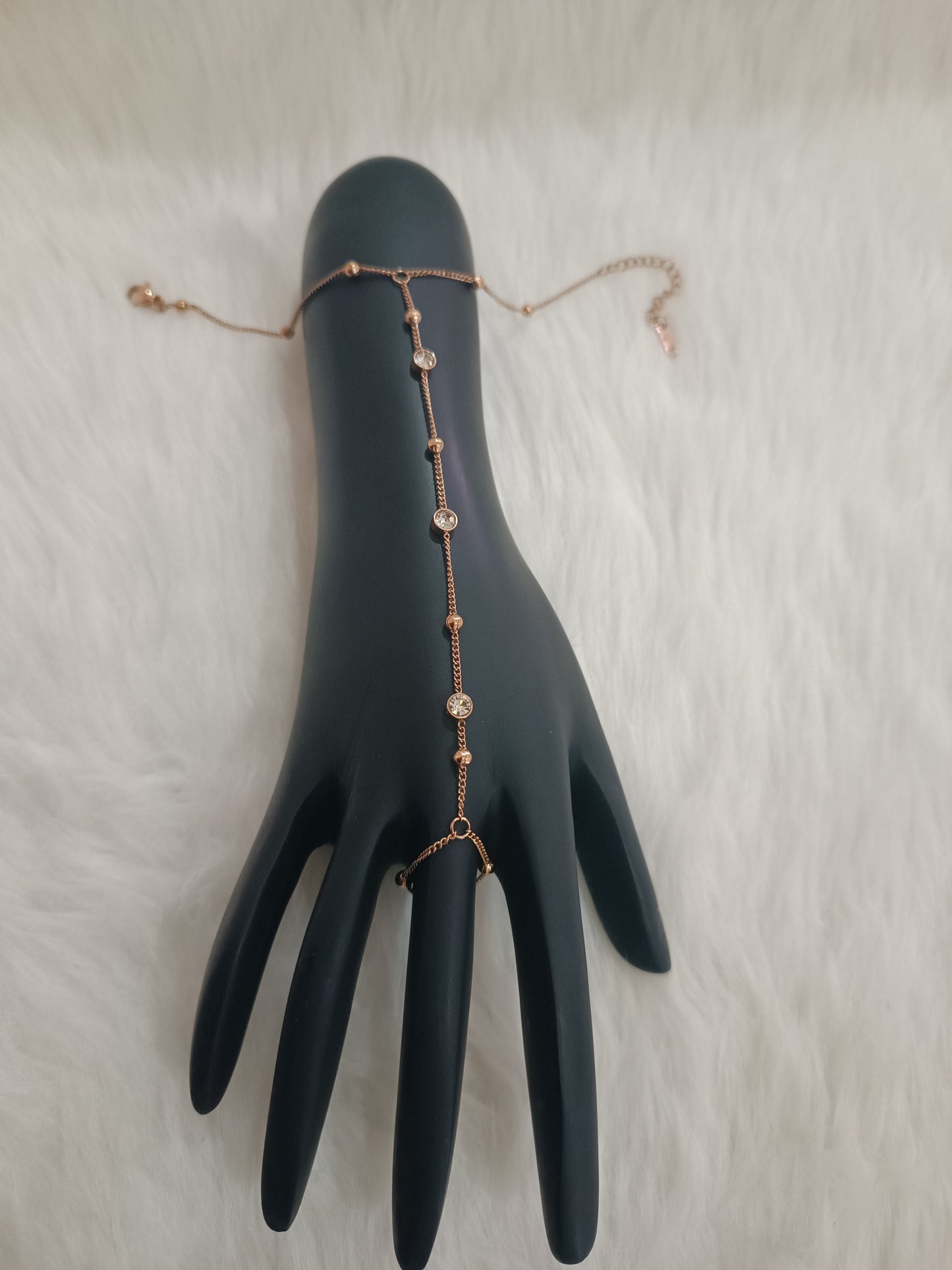 Rose Gold Hand Chain Bracelet Jewellery