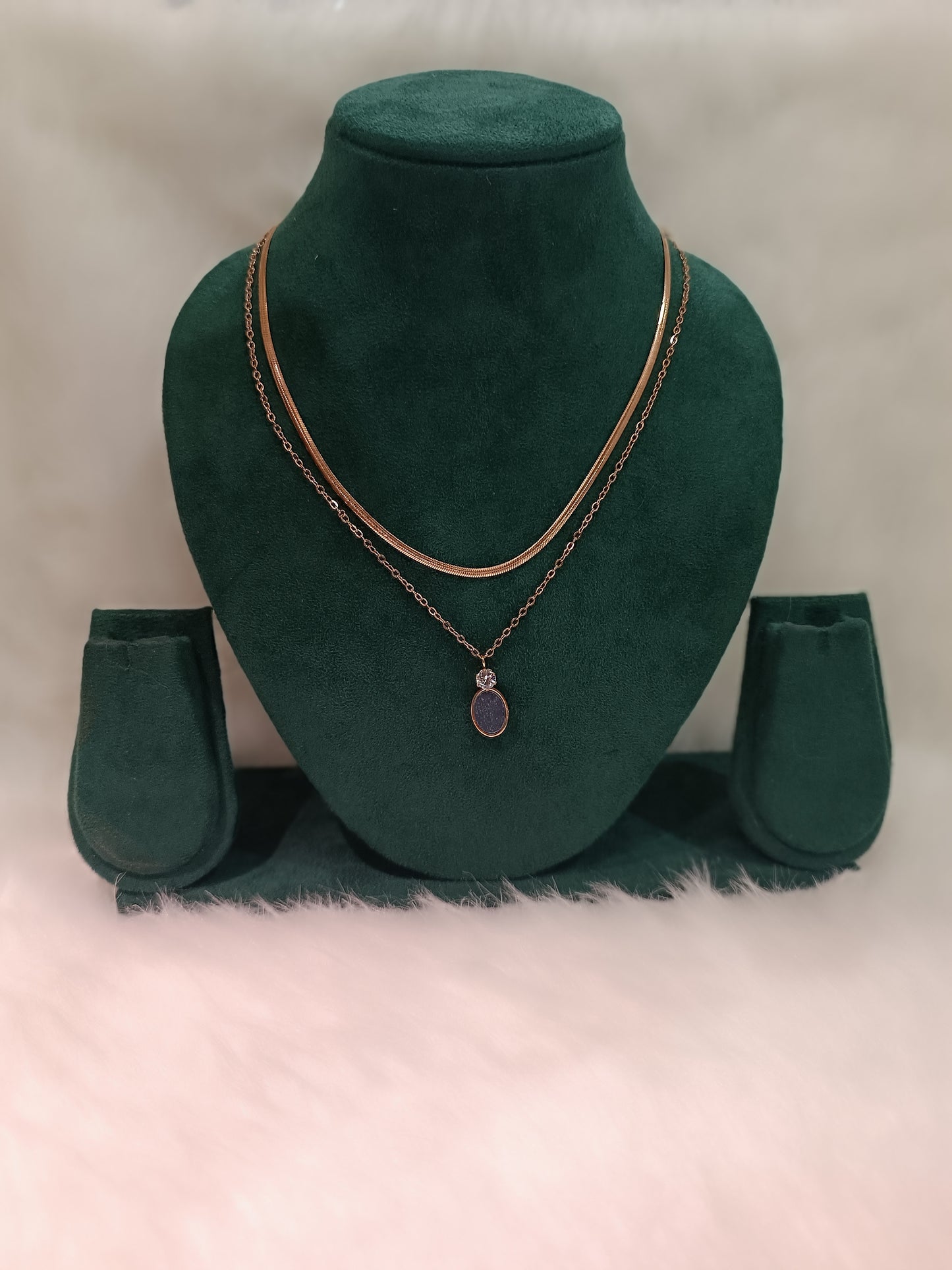 Double Layer Pendant Necklace