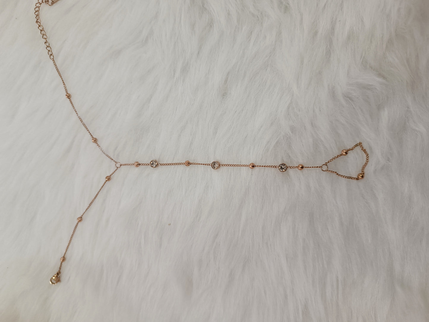Rose Gold Hand Chain Bracelet Jewellery
