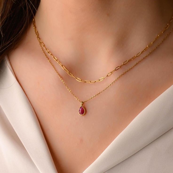 Double layer necklace