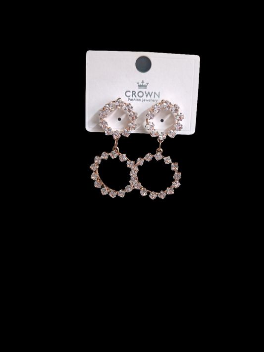 Rose gold earrings