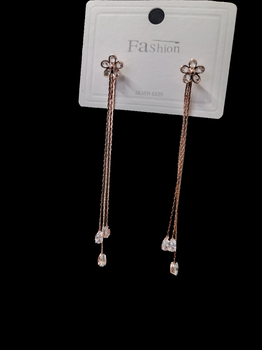 Exclusive Luxuria Copper Rose Gold Plated Earrings