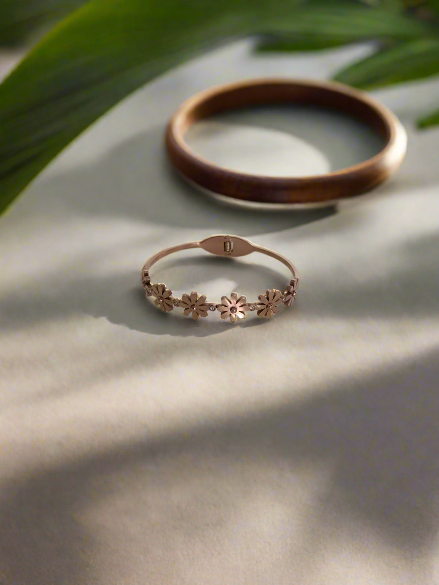 Rose Gold Openable Bangles