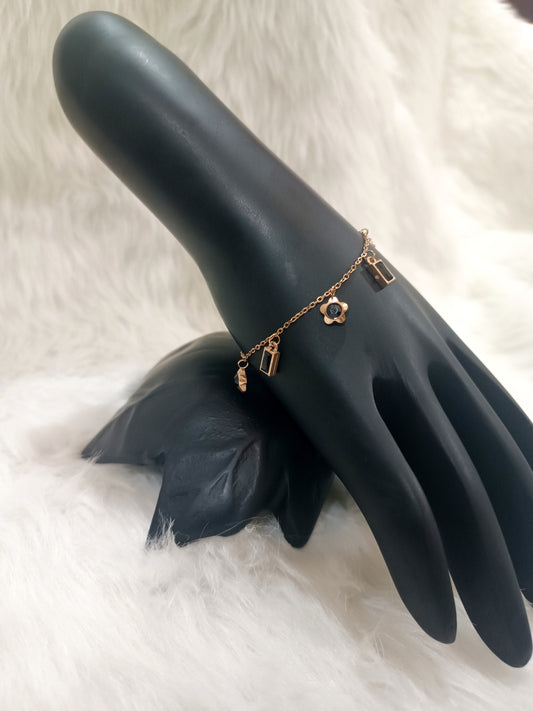 Rose Gold Simple hanging bracelet
