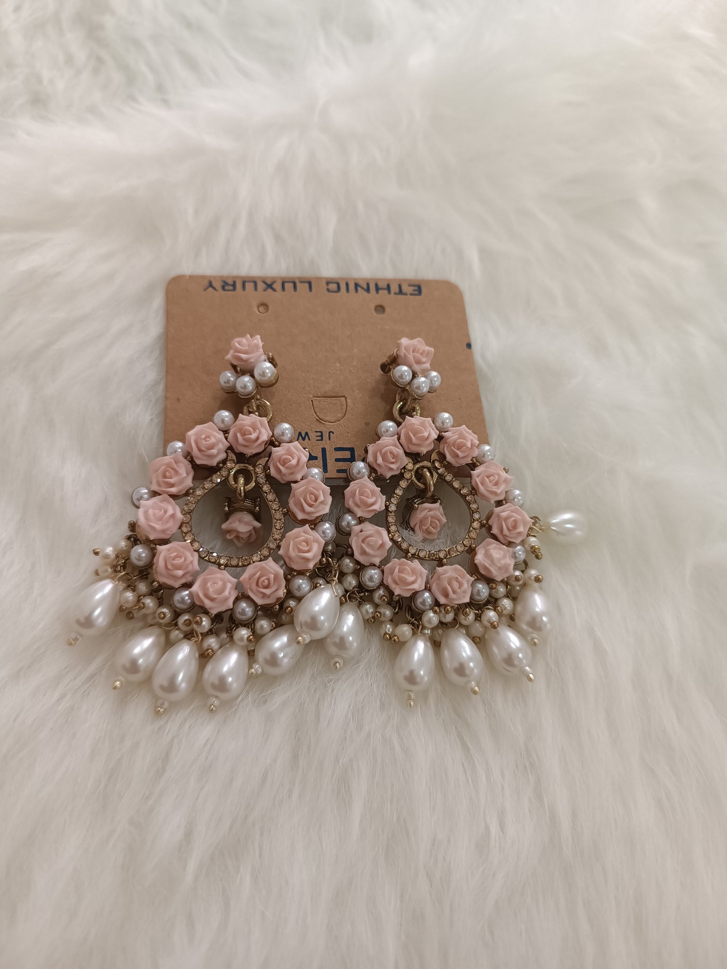 Blossom Kundan Chandbali traditional earrings