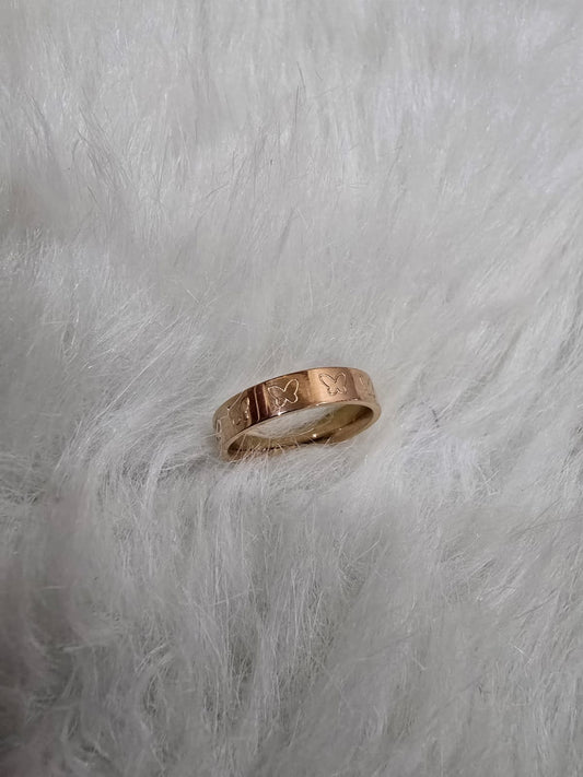 Rose Gold Simple Rings