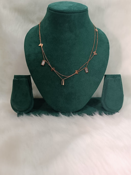Double Layer Hanging Necklace