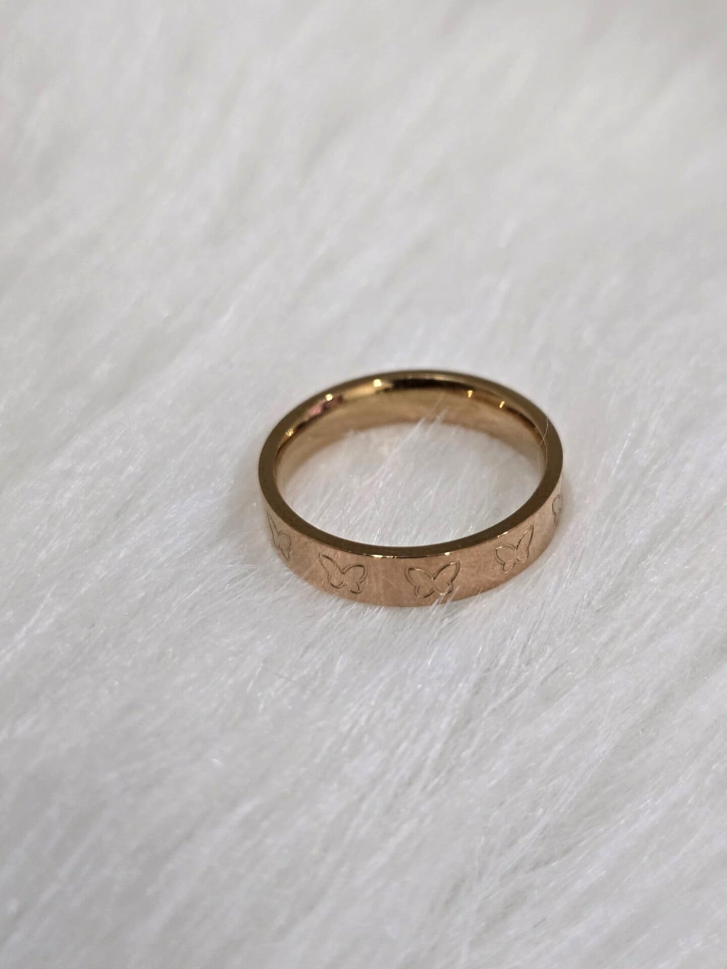 Rose Gold Simple Rings