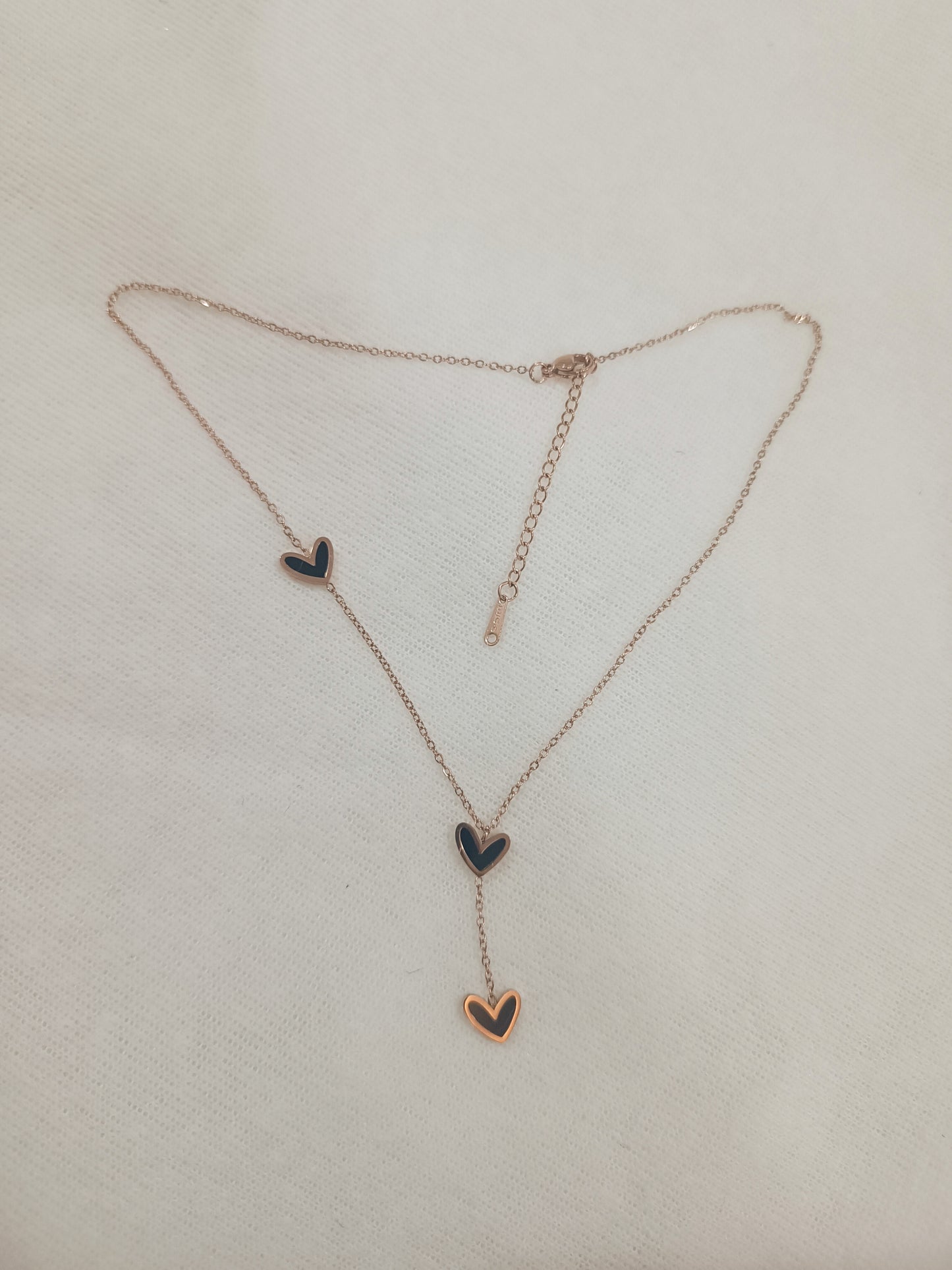 Rose Gold Rosary Necklace