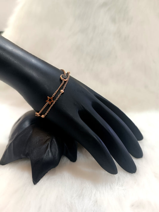 Rose Gold Double Layer Bracelet