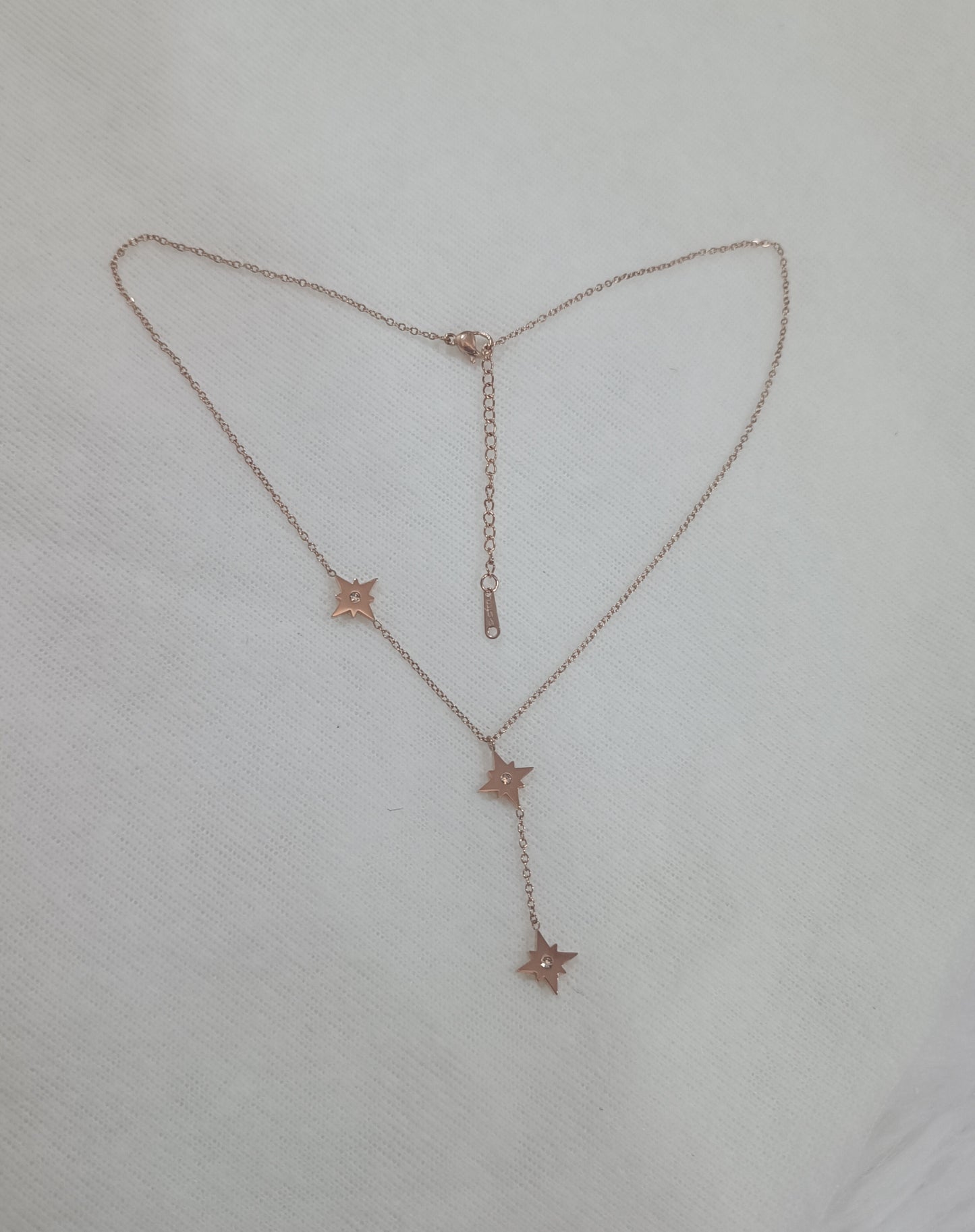 Rose Gold Rosary Necklace