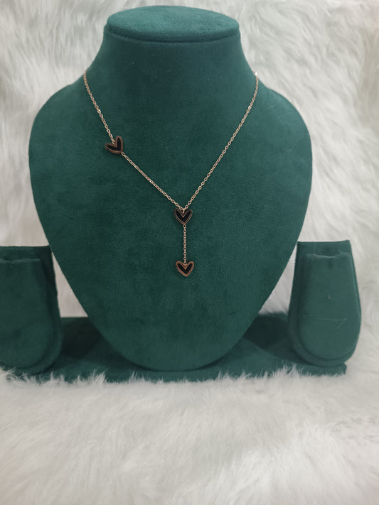 Rose Gold Rosary Necklace