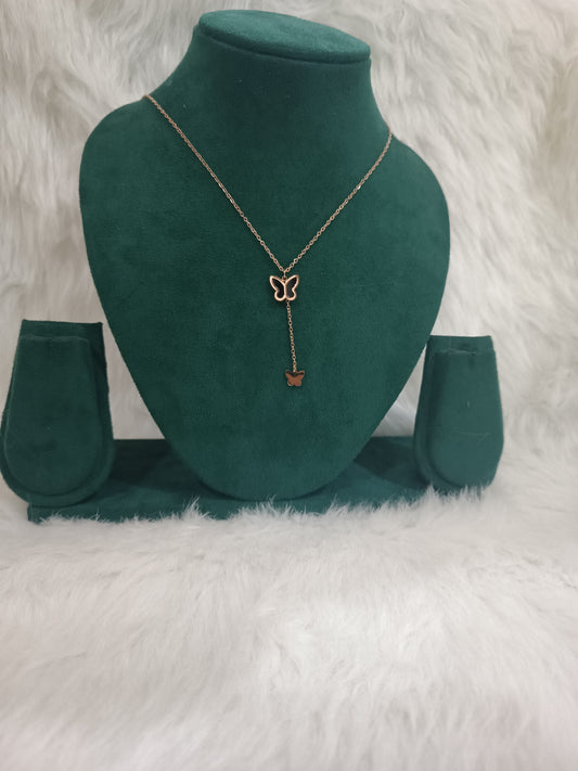 Rose gold necklace